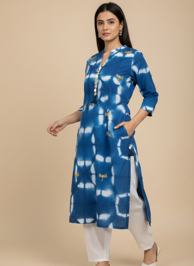 Indigo Mist-Kurta